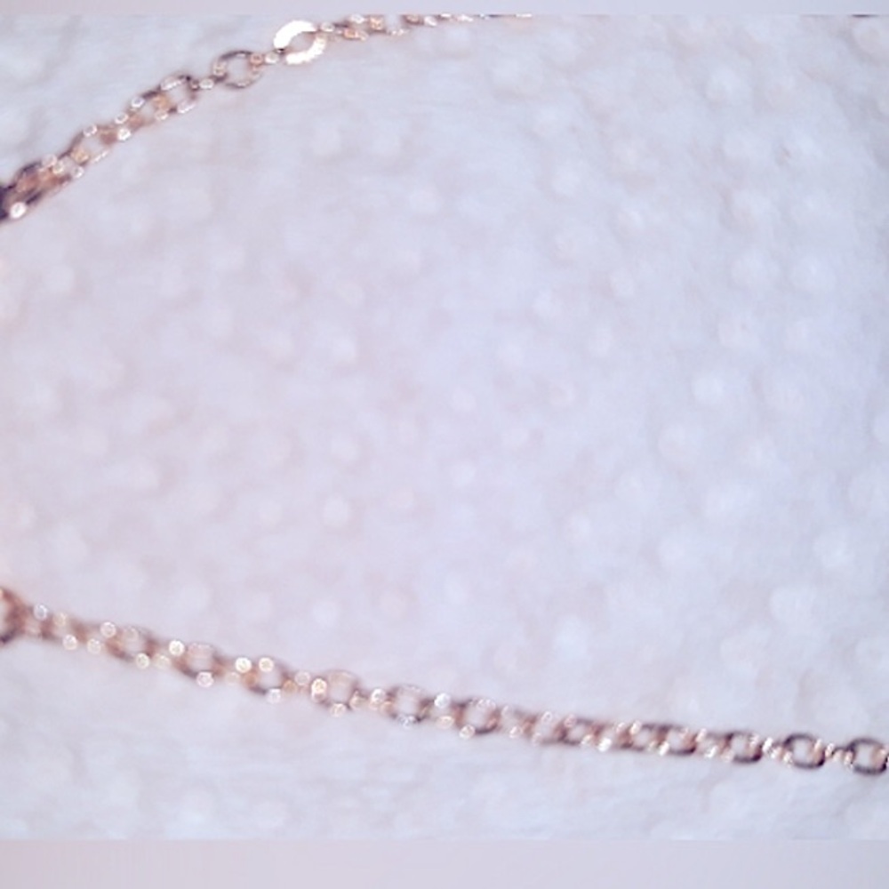 PRETTY Crystal Infinity Necklace 18k Gold Pl stainless steel 18-20" chain NEW - Picture 3 of 9